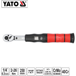 ΔΥΝΑΜΟΚΛΕΙΔΟ 1/4 2-26νm YT-07690