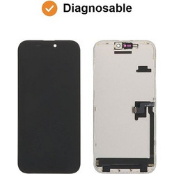 DD Diagnosable SOFT OLED Οθόνη LCD με Μηχανισμό Αφής για iPhone 16 Pro Max Μαύρο