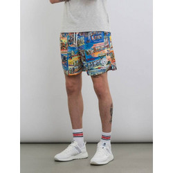 Franklin & Marshall Ανδρικό Μαγιό Σορτς με Σχέδια Μπλε JM7016.000.8022P00