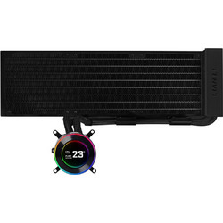 Lian Li Hydroshift II LCD-C 360 CPU Liquid Cooler - No Fans - Black