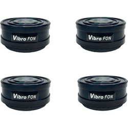 ALPHAcoustic Vibro-FON Black Αντικραδασμικά Πόδια Hi-Fi Σετ 4 Τεμαχίων