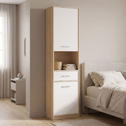 Pakoworld Letto Στήλη Μπάνιου Δαπέδου Ξύλινη Oak 173-000050