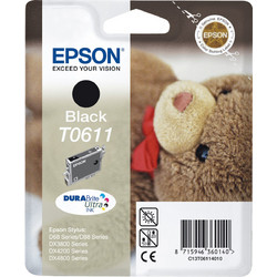 Epson T0611 Black Μελάνι Εκτυπωτή Inkjet C13T061140