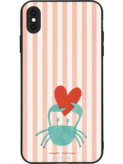 Sonique Stripe Stories Series Θήκη με Σχέδιο «Καβουράκι» (iPhone XS Max)