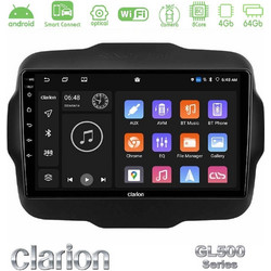 Clarion U-GL5-JP134 Jeep Renegade 2015-2019 Ηχοσύστημα Αυτοκινήτου με Οθόνη Αφής 9" & GPS