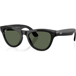 Ray-Ban Meta Headliner Gen2 Glasses with AI, Shiny Black Frame, M, G15 Green Lens (RW4013 601/7150)