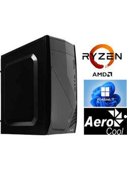 Gaming Pc ANTIOXOS (AMD Ryzen 5 2600 AM4/8GB DDR4/SSD.256GB/+500GB SATA DATA/550W/WINDOWS 11 PRO GR ) NEW