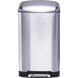 Καλαθάκι Μπάνιου Dirt Devil Ανοξείδωτο Soft Close 20lt Silver 871125249496