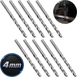 Σετ Τρυπάνια HSS M2 4x74mm για Μέταλλο σε Θήκη 10 Τεμαχίων OEM
