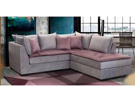 Γωνιακός Καναπές Αναστασία Sofa Agora 220x220x90cm (Ξύλο-Ύφασμα) Με Επιλογή Υφάσματος