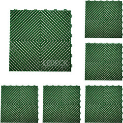 DIGITAL IQ PLASTIC FLOOR TILES 6TEM (GREEN)