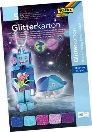 ΧΑΡΤΟΝΙΑ GLITTER ICE FOLIA 24x34cm 300gr