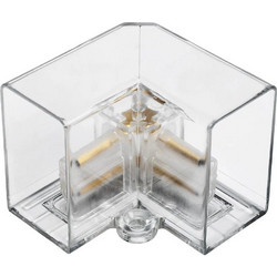 GloboStar Hexon Συνδεσμος Γ 90 Ac 220-240V IP20 - Διαφανο - Μ4.5 x Π4.5 x Υ4cm - (GLB-101-0094)