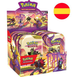 Spanish Pokemon Sv6 Tin Mini Assorted Collectibles Trading Card Game 10 Τεμ