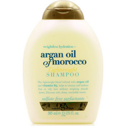 OGX Argan Oil of Morocco Lightweight Σαμπουάν για Επανόρθωση για Λιπαρά & Ταλαιπωρημένα Μαλλιά 385ml