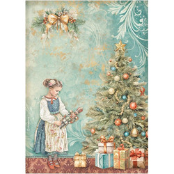 Stamperia Ριζόχαρτο Decoupage A4 (21X29,7cm) Christmas Tree