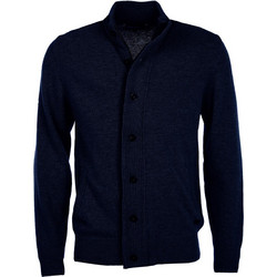 Barbour Patch Zip Ανδρική Ζακέτα Πλεκτή με Κουμπιά Navy Μπλε Μπλε MKN0731NY91