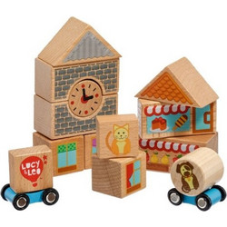 Ξύλινα Τουβλάκια Ζωγραφιστά 25τμχ. Lucy & Leo Toys