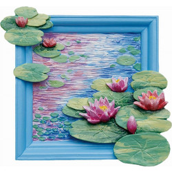 DIY 3D Resin Painting Μαγνητάκι - Water Lilies, Van Gogh (7x8cm)