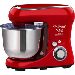 Cheffinger Κουζινομηχανή Μίξερ Κουζινας 1600W 6.5L με Ανοξείδωτο Κάδο σε Κόκκινο Χρώμα, CF-SM650 RED - Cheffinger
