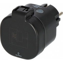 Μονόπριζο εξωτερικού χώρου Smart Brennenstuhl Connect 1294860100 - WiFi - Φωνητικός έλεγχος - Χρονοδιακόπτης - IP44 - Καπάκι - Black 1294860100