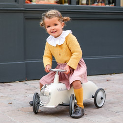 Baghera Roadster Περπατούρα Ride On Αυτοκινητάκι 12m+ Λευκή