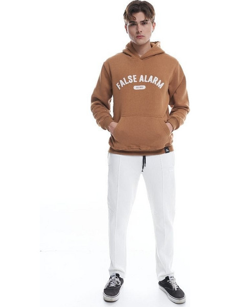 False Alarm Men's ESTABLISHED Hooded Sweatshirt - Camel