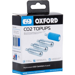 Oxford Ανταλλακτικές Φιάλες CO2 16g Σετ 4 Τεμαχίων με Προστατευτικό Κάλυμμα OX722