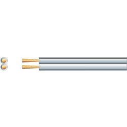 Mercury 801.513UK-1 Καλώδιο Ηχείου 2 x 1.32mm White (Ανά Μέτρο)