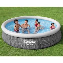 Bestway 93348 Φουσκωτή Πισίνα Πλαστική με Αντλία Φίλτρου Φ366x76cm