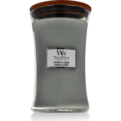 WoodWick Evergreen Cashmere Αρωματικό κερί 609,5 gr τύπος Lavender & Cedar