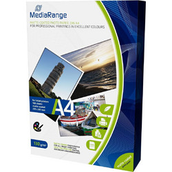 MediaRange Φωτογραφικό Χαρτί Matte A4 (21x30) 130gr/m για Εκυπωτές Inkjet 100 ΦύλλαΚωδικός: MRINK101