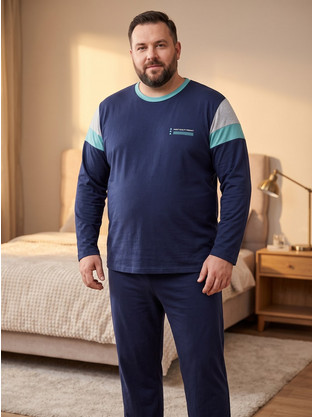 B695 Ανδρική Plus Size πιτζάμα