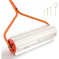 VEVOR Lake Weed Roller, 18 ft Lake & Pond Weed Removal Tool, Muck Razer Aquatic & Sludge Tiller, Rid Roots and Muck Buildup, 6 προσυναρμολογημένες λεπίδες από ανοξείδωτο χάλυβα, 5 λαβές αλουμινίου, εύ