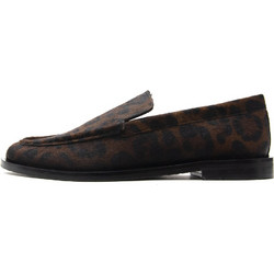 80770 ANIMAL PRINT LEATHER LOAFERS WOMEN GIOSEPPO