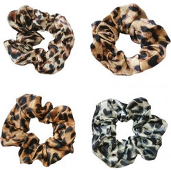 Ro Accessories Σουρα μαλλιων σατεν animal print 5.5cm 06-0702