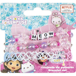 Gabby's Dollhouse Σετ Παιδικά Βραχιόλια 3 Τεμαχίων