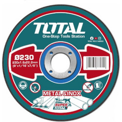 TOTAL TAC2162301 Δίσκος Κοπής Μετάλλου και Inox 230mmX1.6mm