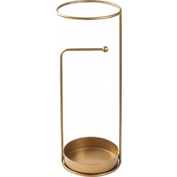 Umbrella Stand Semsiye - 003 Gold Metal 22x22x60 cm