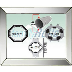 Σετ Ανταπτορες Somfy Φ45 σε Φ 60 mm Οκτάγωνο Αξωνα