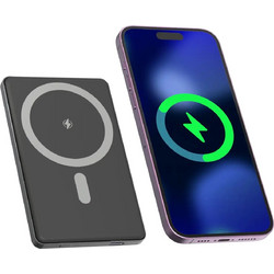 Denver PQCW-5010 Ασύρματο MagSafe Power Bank 5000mAh 15W Μαύρο