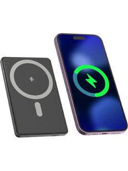 Denver PQCW-5010 Ασύρματο MagSafe Power Bank 5000mAh 15W Μαύρο