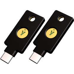 Yubico YubiKey 5C NFC (black/gold, 2-pack)