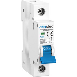 MCB 1P C63 4,5KA 1M / DY02060080N