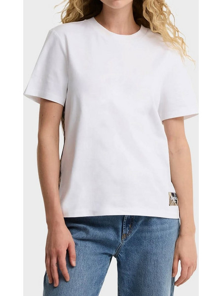 Barbour Γυναικείο Regular T-Shirt Fawne από 100% Βαμβάκι, σε Χρώμα Λευκό