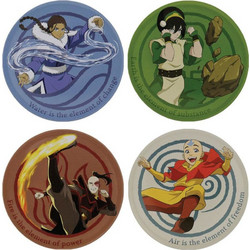 Σουβέρ Fanattik Avatar coasters, metal, 4-piece set