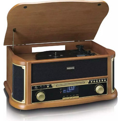 Lenco TCD-2551 Πικάπ Βαλιτσάκι με Ηχεία & Προενίσχυση Brown