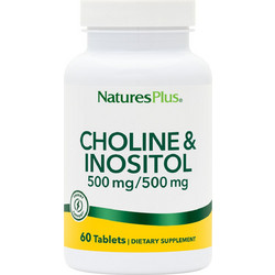 Nature's Plus Choline & Inositol 500mg 60 Ταμπλέτες