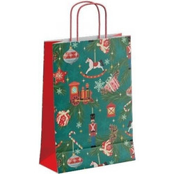 Next χάρτινη τσάντα Xmas Journey Υ31x22x10εκ