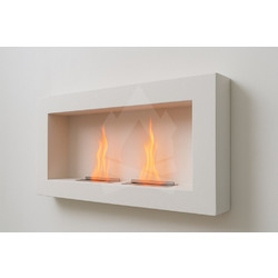 EcoHot Βio Comfort 03 white Επιτοίχιο Τζάκι Βιοαιθανόλης Εσωτερικού Χώρου Διαστάσεις: Πλάτος: 15cm, Μήκος: 120 cm, 'Yψος: 48 cm